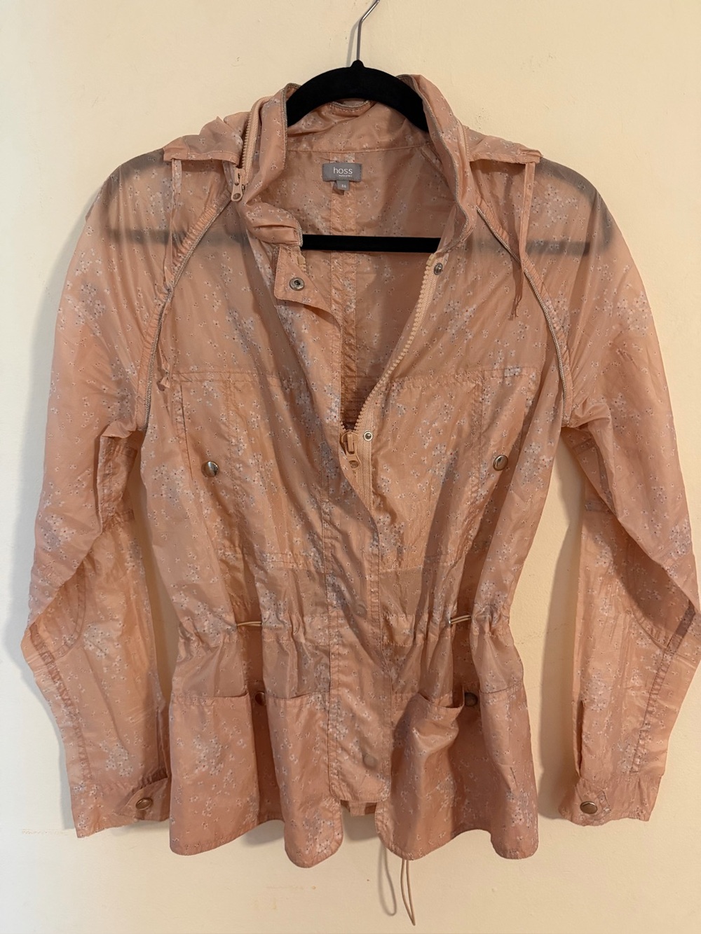 Hoss Intropia Cottagecore Resort Wear Boho Chic Floral Windbreaker Jacket -38